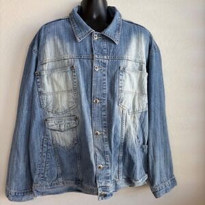 Southpole Signature‎ Series Denim Jacket Mens XL Blue Jean